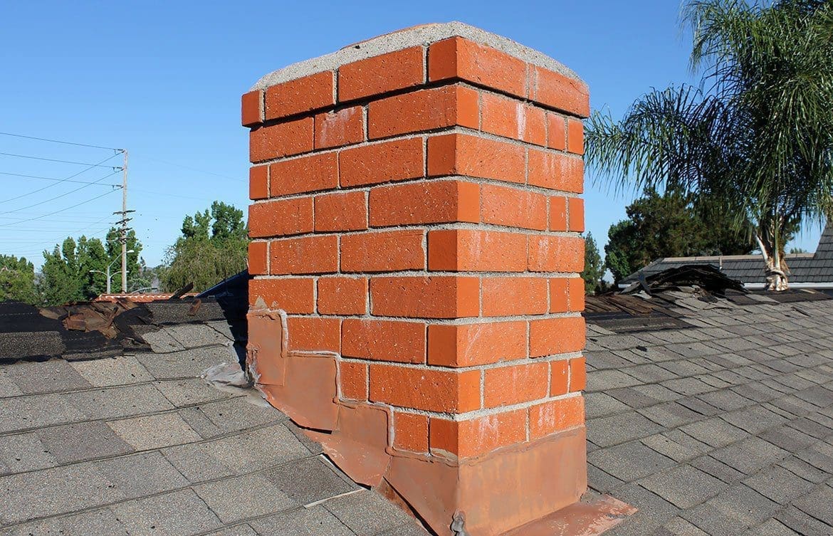 Chimney stack repointed and flashed by Anderson Roofing & Building in Falkirk